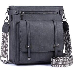 Crossbody Bags Multi Pocket Adjustable Strap, Navy Blue